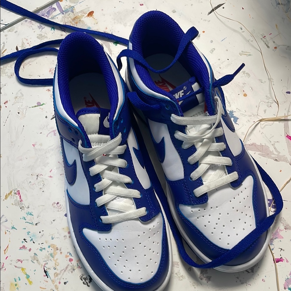 Nike Kids Blue and White Sneakers